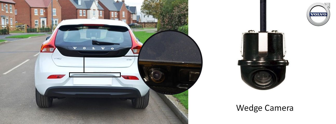 V40 reversing rear view wedge camera